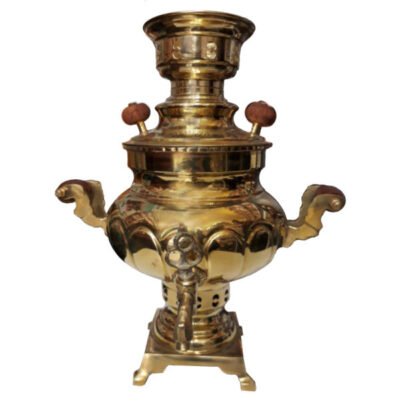 Persian Brass Samovar Decorative Charcoal Tea Maker 2.5-Liter