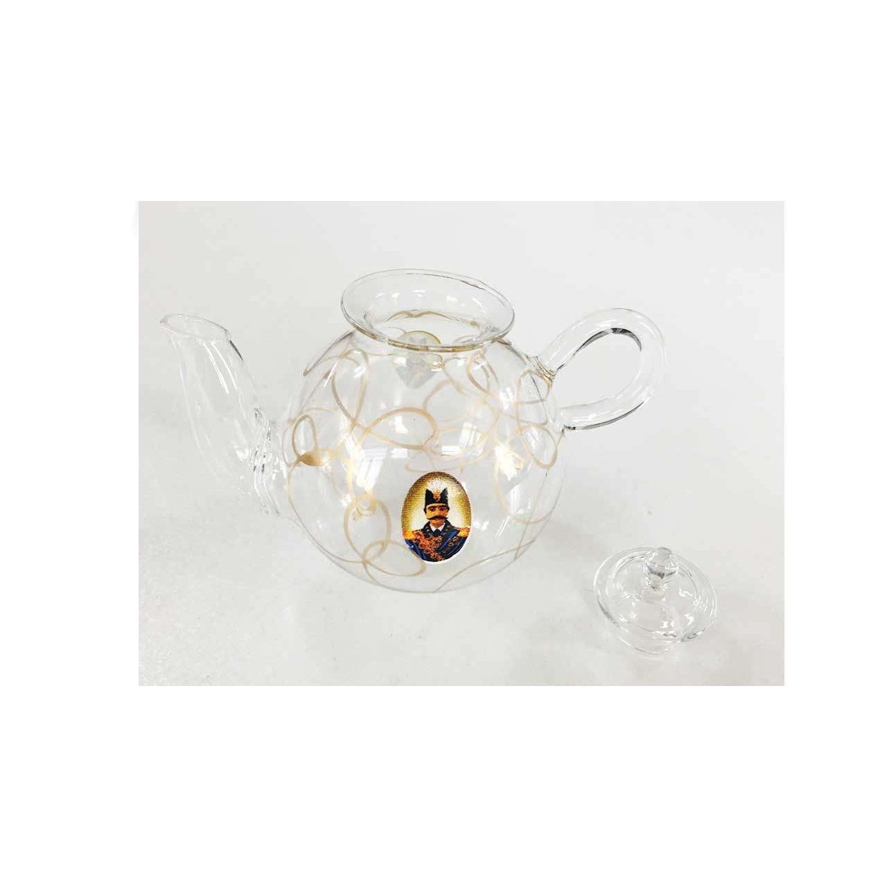 Saffron Infuser Teapot with Traditional Persian Shah Abbasi Design