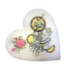 Islamic Heart Salt Lamp Handcrafted with Van Yakad Verse Calligraphy