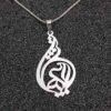 Set of Persian Silver Necklace & Earrings Model Ordibehsht Symbol
