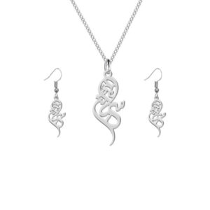 Set of Persian Silver Necklace & Earring – Samaneh