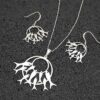 Set of Silver Necklace & Earrings Model Mahi