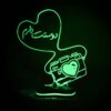 Persian 3D LED Night Light Heart & Love Calligraphy Eshgh