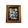 Handmade Framed Persian Engraved Copper Art Birds – Traditional Wall Decor
