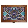 Wooden Box for Gift Giving with Persian Inspired Pattern Slimi