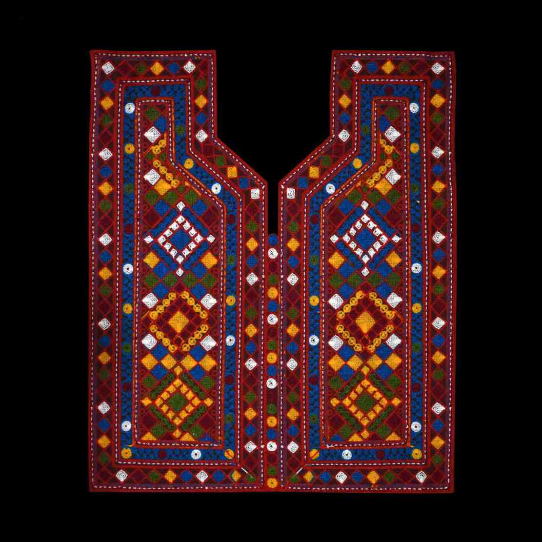 Handmade Balochi Embroidered Dress Panel – Model Flower