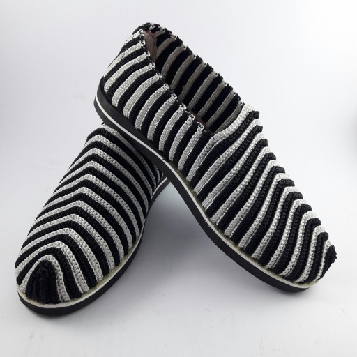 Giveh Shoes – Persian Handcrafted Breathable Footwear Striped Klash Model