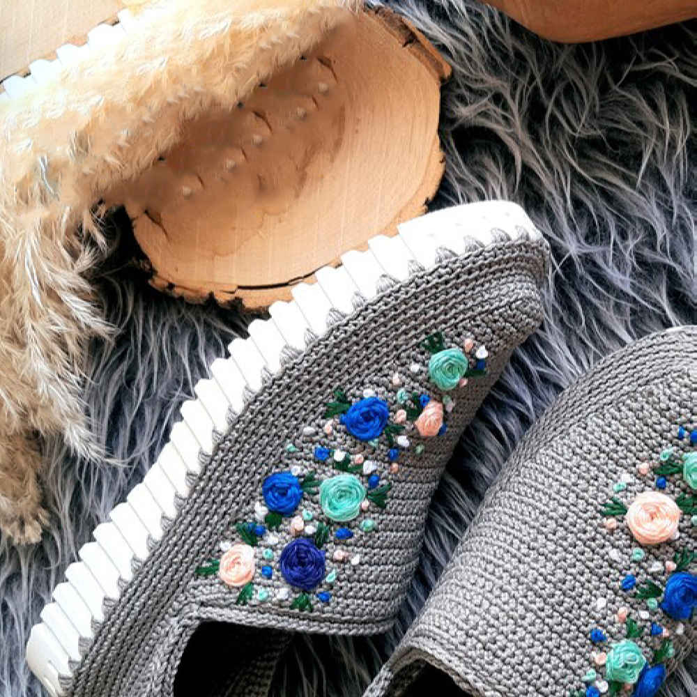 Giveh Shoes – Persian Handcrafted Breathable Footwear Flower Model