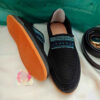 Handcrafted Persian Giveh Shoes - Star Black Striped Model