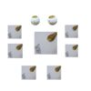 Elegant Ceramic Haft-sin Set for Nowruz Persian New Year