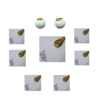 Elegant Ceramic Haft-sin Set for Nowruz Persian New Year