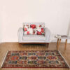 Hand-Knotted Persian Bakhtiyari Garden Rug (Traditional Bakhtiari Garden Khesti) - Cream Wool