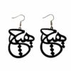 Persian Acrylic Earrings Model Calligraphy Hich