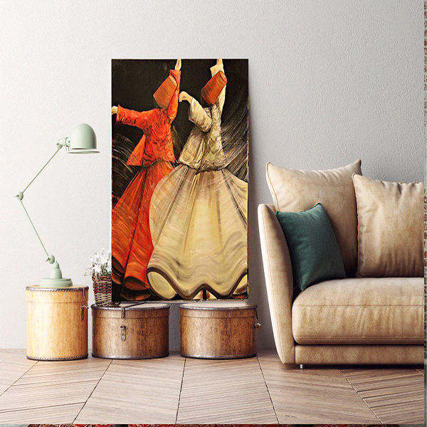 Persian Wooden Poster Print – Sama Dancers Wall Art