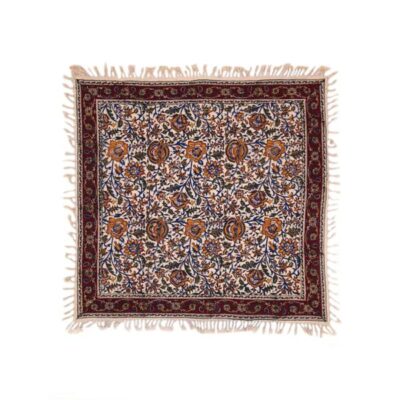 Persian Tablecloth: Isfahan's Traditional Kalamkari Block Print Qajar