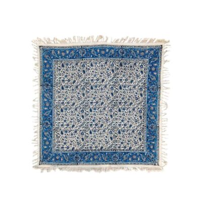 Persian Tablecloth: Isfahan's Traditional Kalamkari Block Print Floral