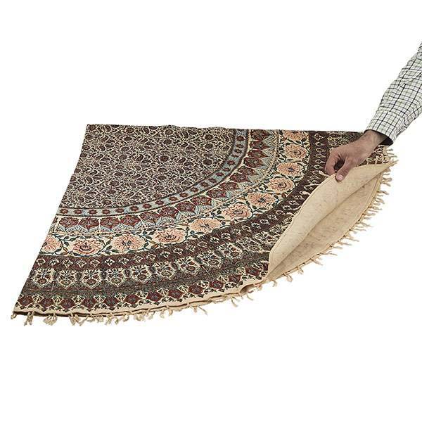 Persian Tablecloth: Isfahan’s Traditional Kalamkari Block Print Floral