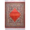Hand-Knotted Persian Heriz Sahand Rug (Classical Geometric Diamond Pattern) - Red Wool
