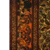 Hand-Knotted Persian Khorasan Jangal Silk Rug (Fine Art Floral Medallion) - Brown