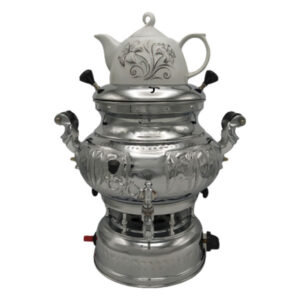 Persian Gas Samovar Tea Maker with Teapot 8-Liter