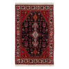 Hand-Knotted Persian Isfahan Rug (Classical Tribal Toranj Geometric Medallion) - Red Wool