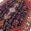Hand-Knotted Persian Isfahan Rug (Classical Tribal Toranj Geometric Medallion) - Red Wool