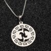 Persian Silver Necklaces Artistic Esfand Symbol