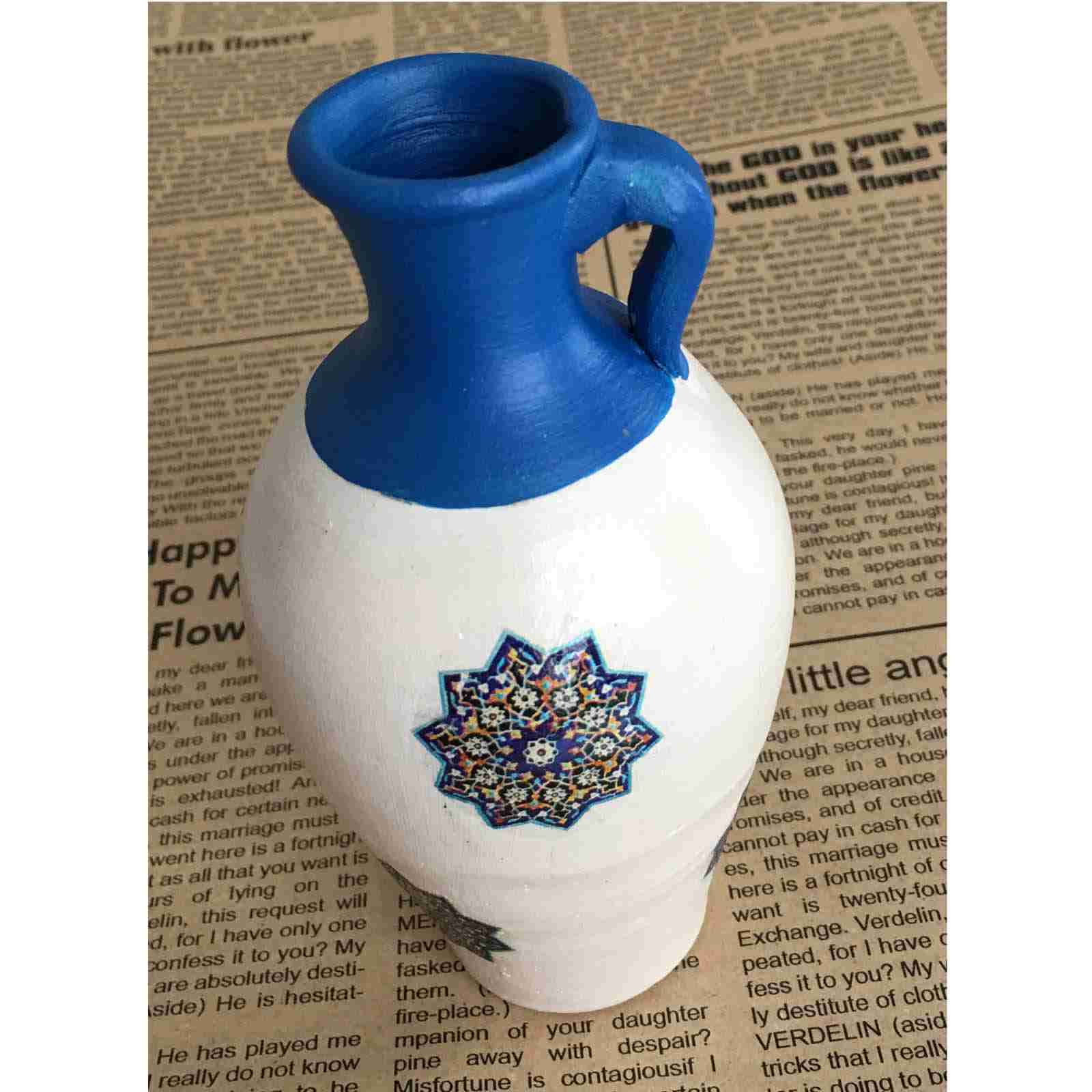 Decorative Pottery Jug – Handcrafted by Iranian Artist Model Eslimi