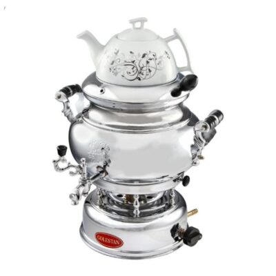 Persian Gas Samovar Tea Maker with Teapot Golestan 7-Liter