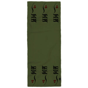 Solid black Shawl for Women with Persian Calligraphy Hich