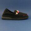 Handcrafted Persian Giveh Shoes - Shokofeh Black Floral Model