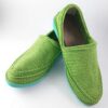 Handcrafted Persian Giveh Shoes - Dorsa Emerald Green Model