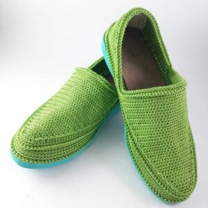 Handcrafted Persian Giveh Shoes – Dorsa Emerald Green Model