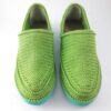 Handcrafted Persian Giveh Shoes - Dorsa Emerald Green Model