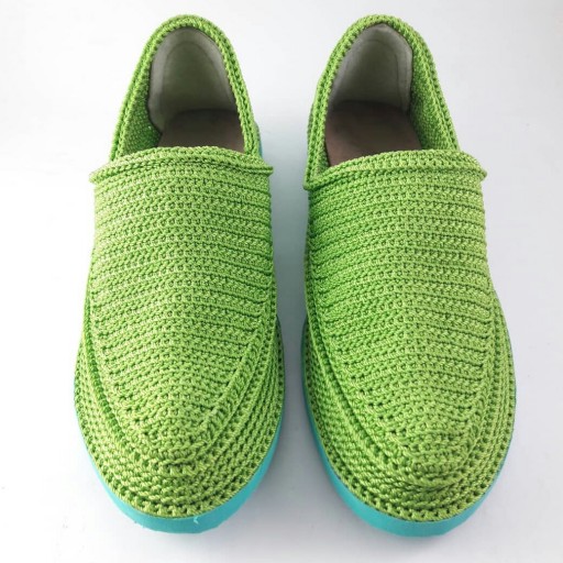 Handcrafted Persian Giveh Shoes – Dorsa Emerald Green Model