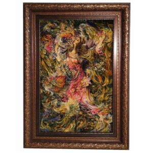 Hand-Knotted Persian Pictorial Rug – Tabriz Smell of Spring Miniature