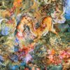 Hand-Knotted Persian Pictorial Rug - Tabriz Cycle of Life Miniature (Large)