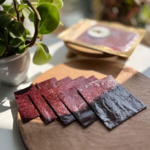 Traditional Homemade Cornelian Cherry Persian Sour Fruit Leather Roll – Lavashak, 800g