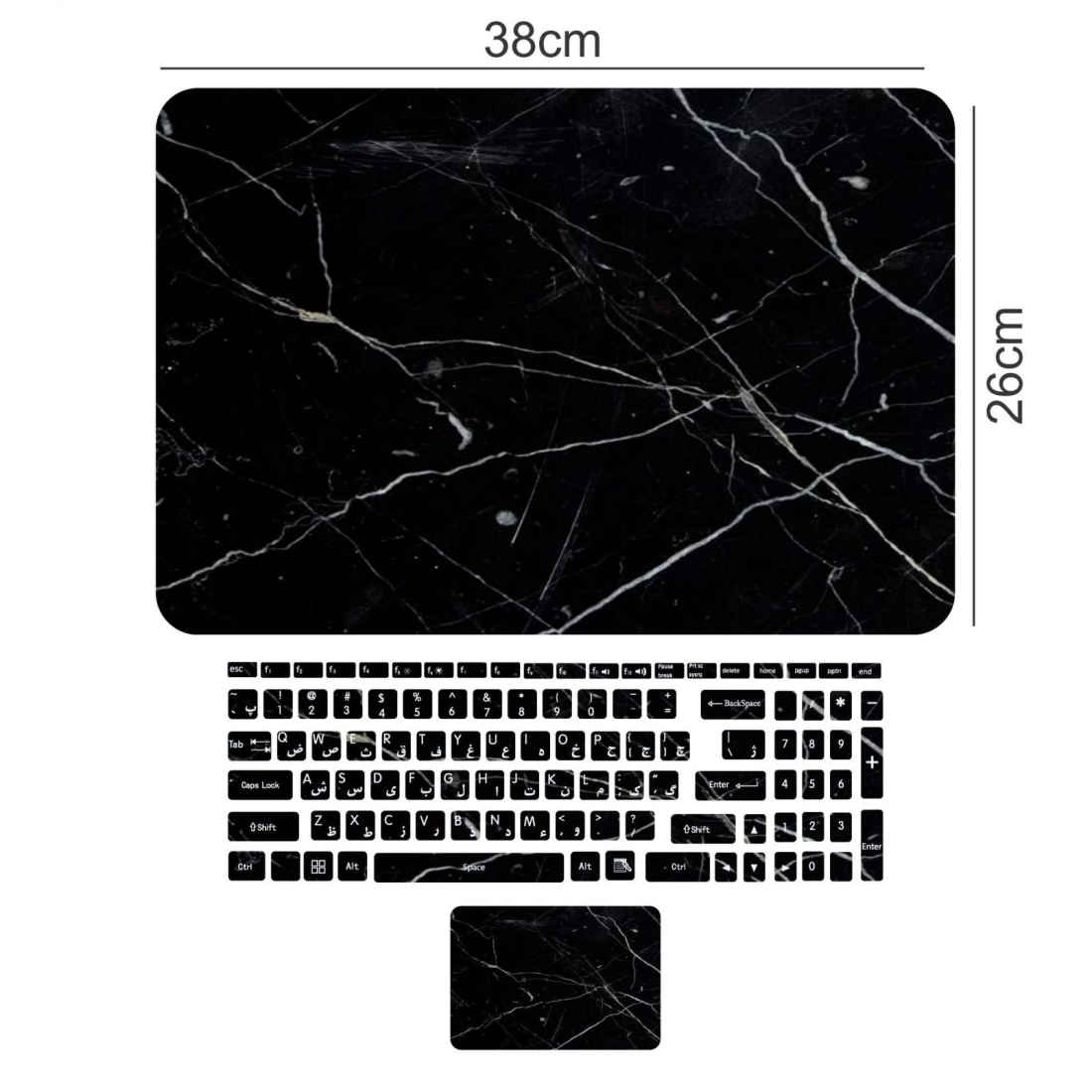Laptop & Keyboard Stickers Model Galaxy