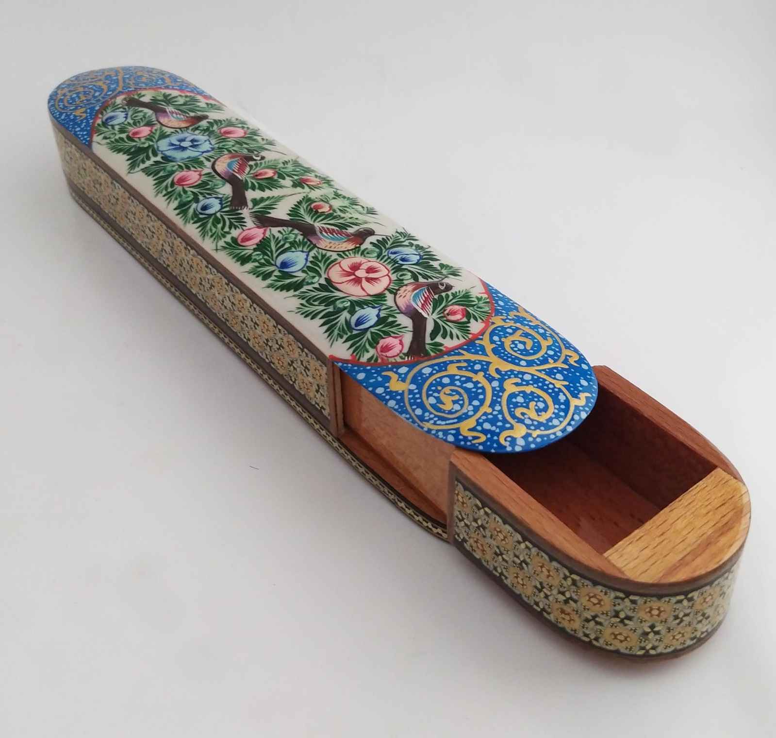 Persian Santur Hammers Storage Box Model Bird & Flower