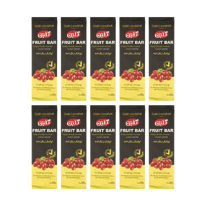 Galin Cornel Cherry Fruit Bars – Persian Traditional Sour Fruit Leather, 60g (10 Pieces)
