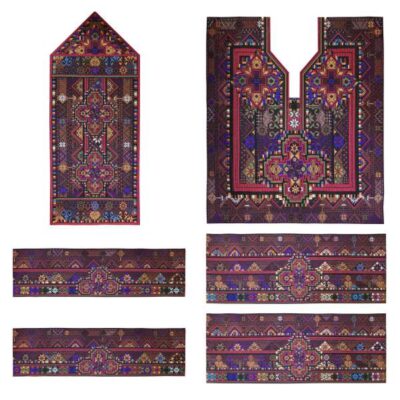 Handmade Balochi Embroidered Dress Panel - Kahnooji