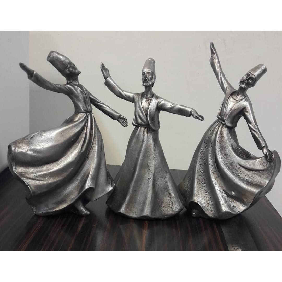 Set of 3 Decorative Sama Dancers Figurines