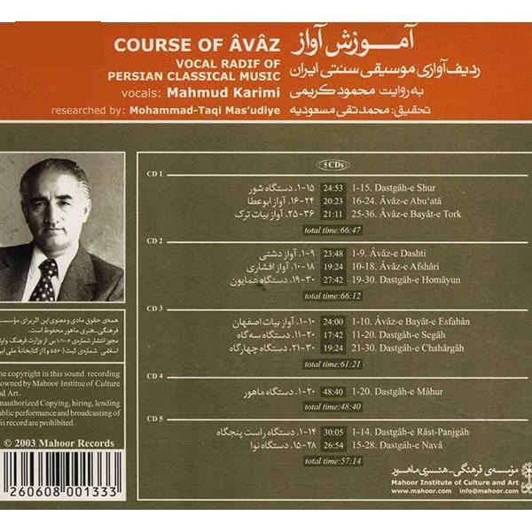 Persian Avaz Course – Based on Mahmoud Karimi’s Radif