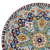 Decorative Copper Wall Plate Hand-Painted with Persian Minakari Enamel Angel