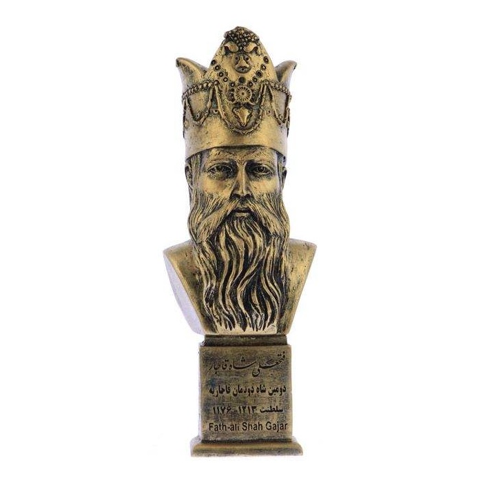 Fath-Ali Shah Qajar Bust Statue the Second Qajar shah of Iran