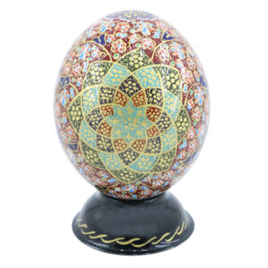 Persian Decorative Hand Painted Ostrich Egg Shell – Mina