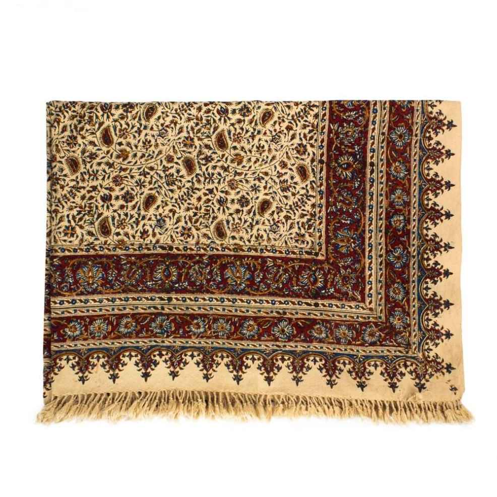 Iranian Tablecloth: Isfahan’s Traditional Kalamkari Block Print
