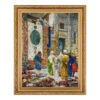 Hand-Knotted Persian Pictorial Rug - Tabriz Cairo Bazaar Scene
