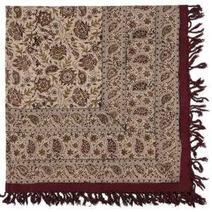 Persian Tablecloth: Isfahan’s Traditional Kalamkari Block Print Atrian